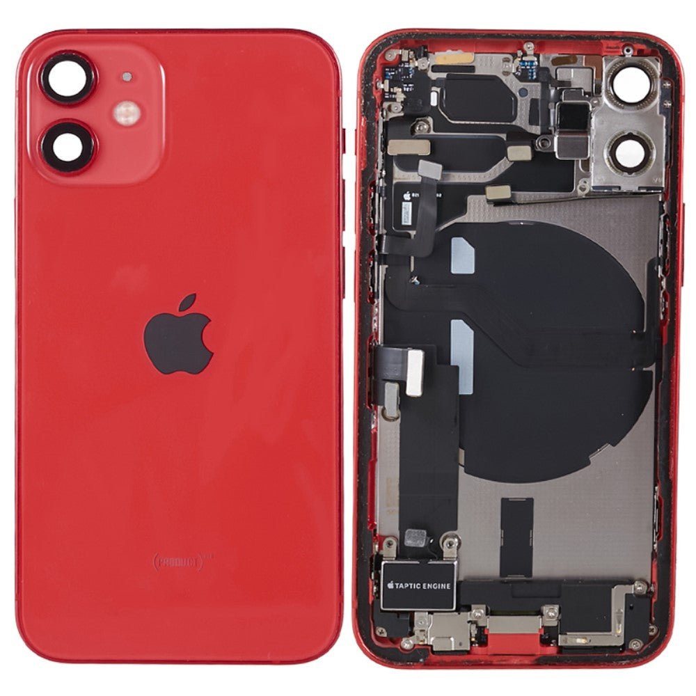 Comprar Chasis Carcasa Trasera iPhone 12 Mini Rojo