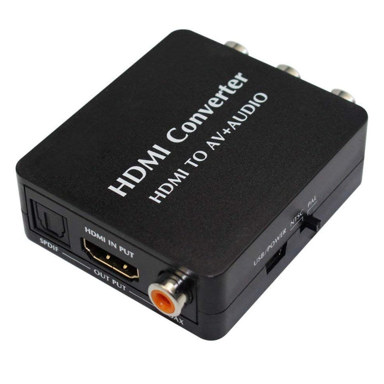 Convertidor de Audio HDMI a AV Compatible con Audio coaxial SPDIF NTSC