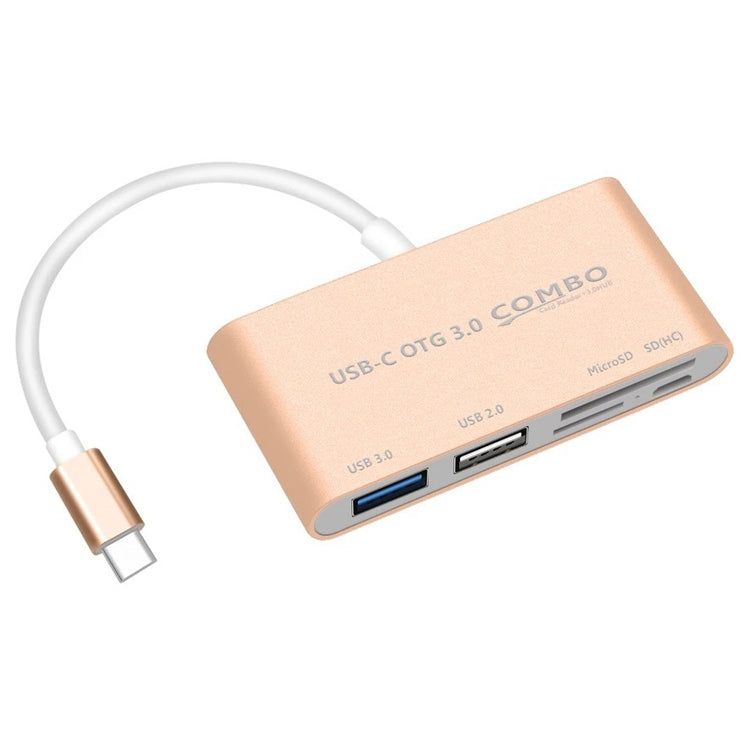Combo T-693 5 en 1 USB-C / TYPE-C A Emplacement SD / TF / Micro SD + P