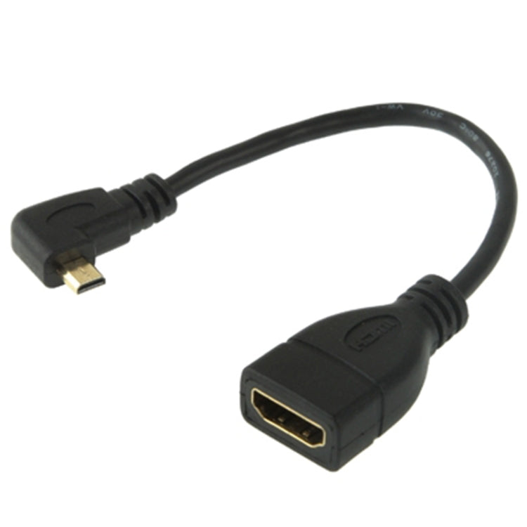 Adaptador de Cable Micro HDMI de 17 cm y 90 grados hacia la Derecha Ma