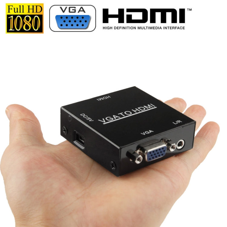 HD 1080P HDMI Mini VGA vers HDMI Scaler Box Adaptateur de convertisseu