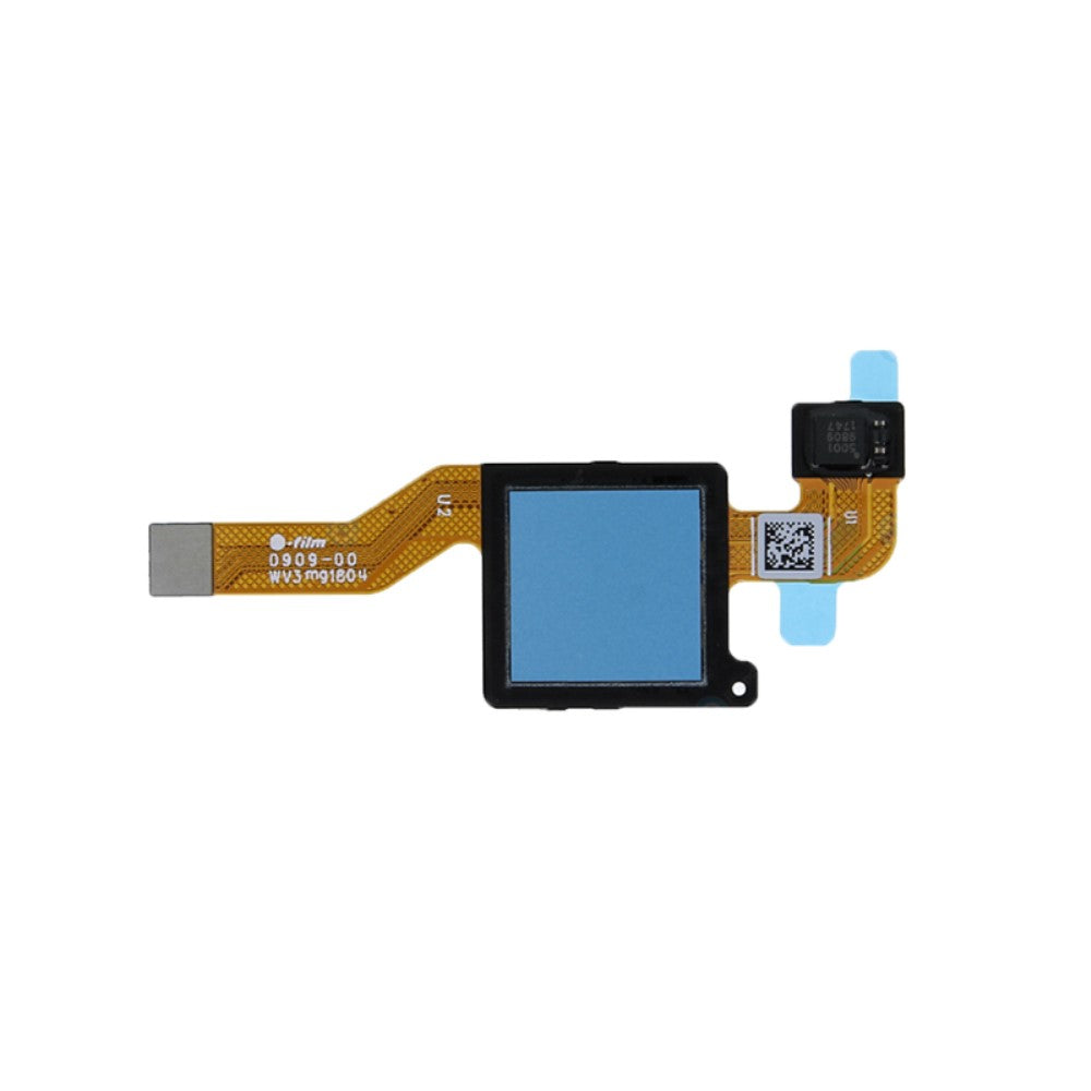 Bouton Home + Flex + Capteur d'empreintes digitales Xiaomi Redmi 5 Plus / Redmi Note 5 Bleu
