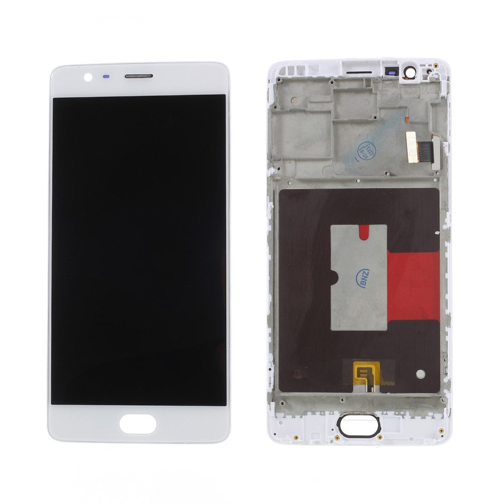 Pantalla Completa LCD + Tactil + Marco OnePlus 3 / 3T Blanco