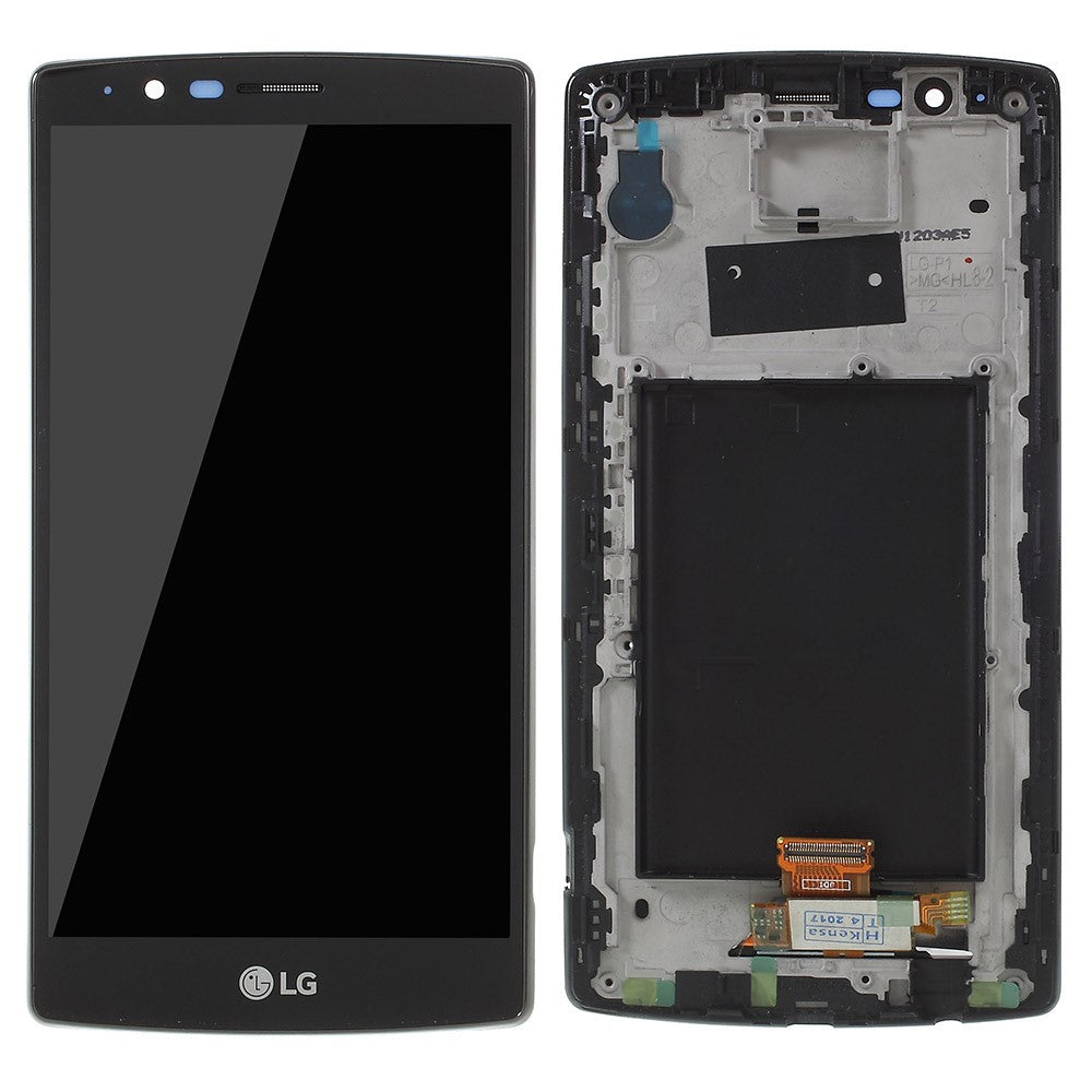 Ecran Complet LCD + Tactile + Châssis LG G4 H815 Noir