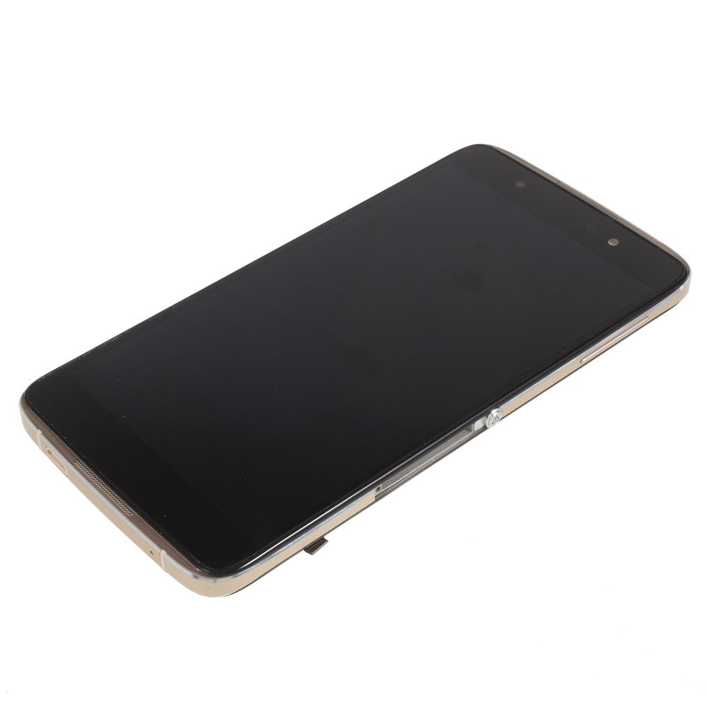 Ecran complet LCD + Tactile + Châssis Alcatel One Touch Idol 4 LTE 6055 Or