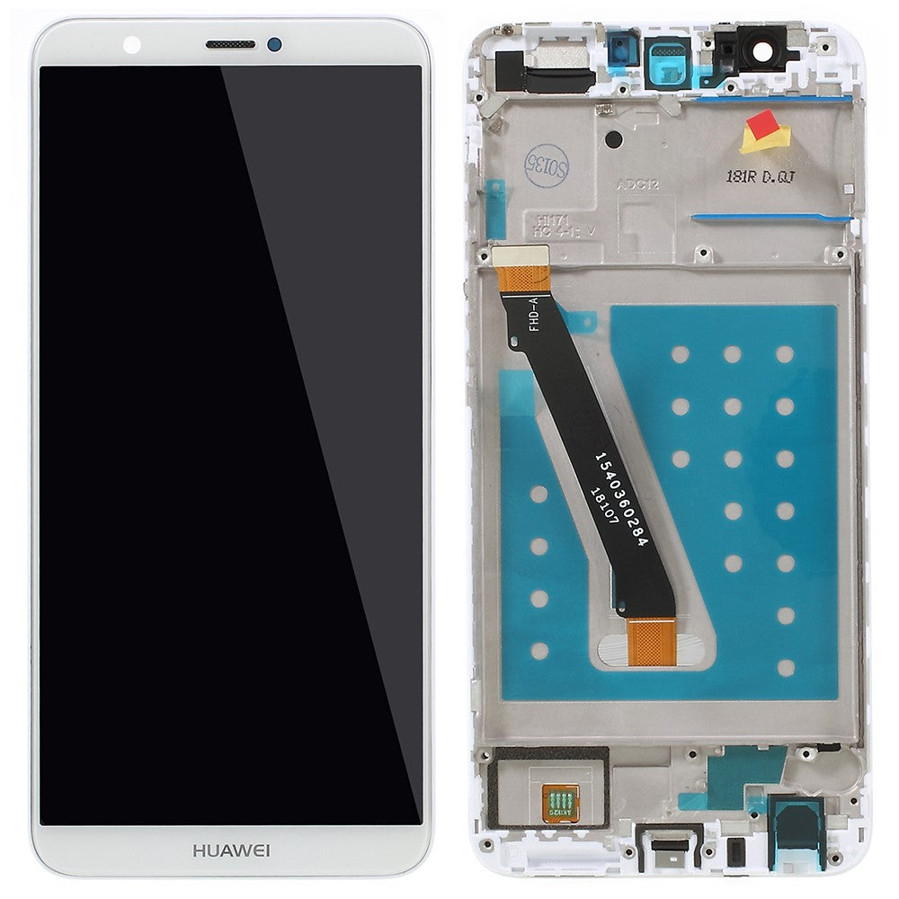 Ecran Complet LCD + Tactile + Châssis Huawei P Smart Blanc