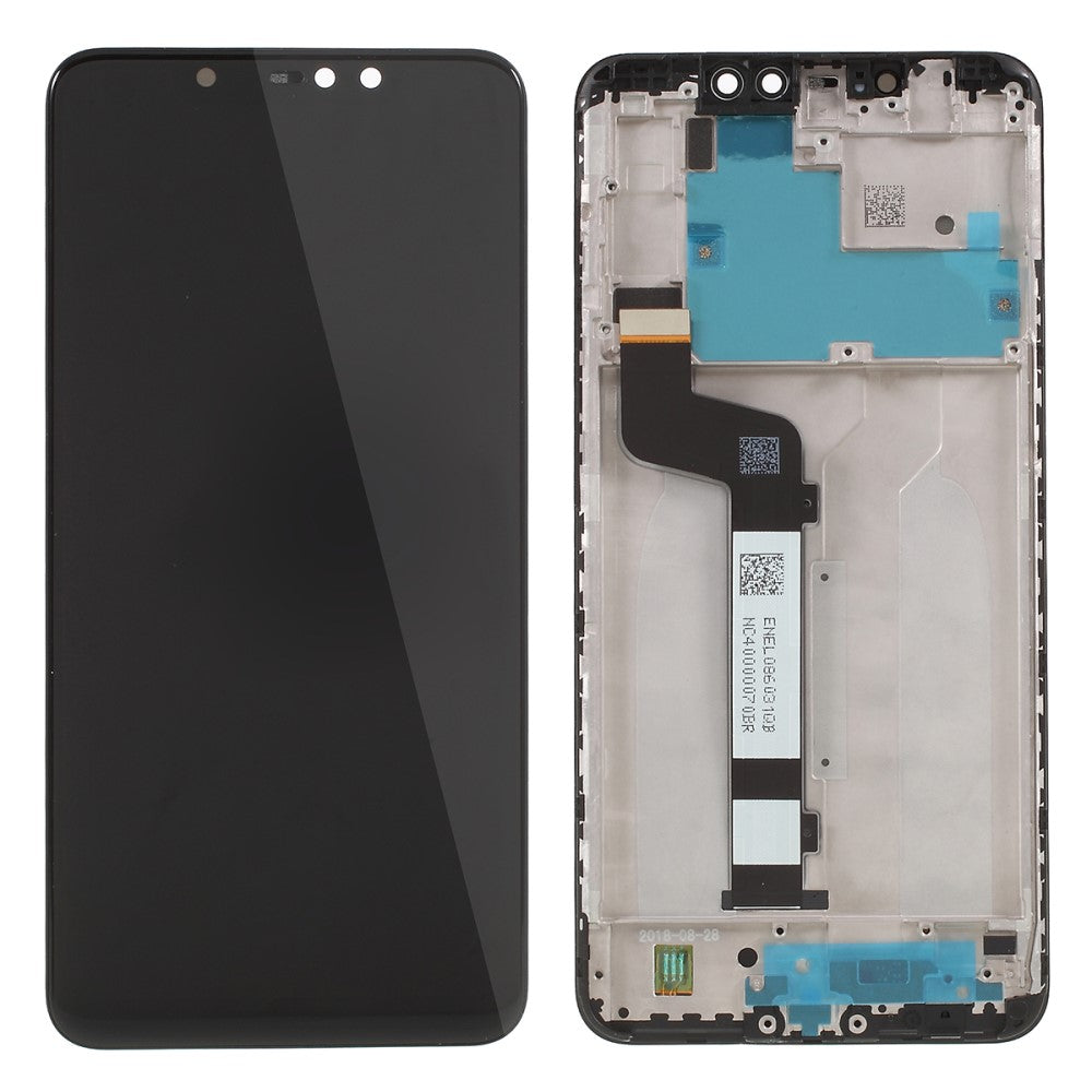 Ecran Complet LCD + Tactile + Châssis Xiaomi Redmi Note 6 Pro Noir