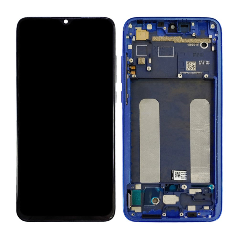 Ecran Complet LCD + Tactile + Châssis Xiaomi MI 9 Lite Bleu