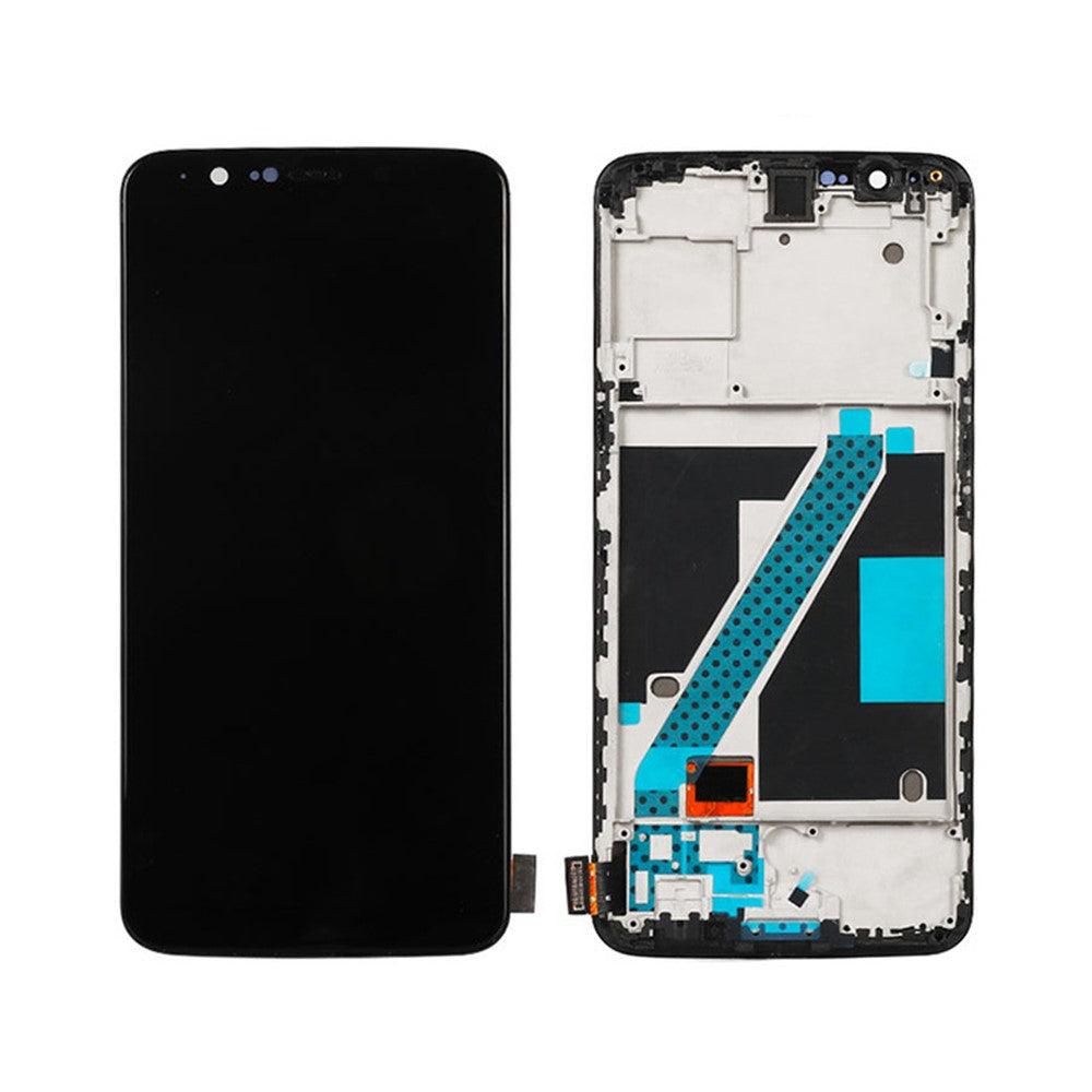 Pantalla Completa LCD + Tactil + Marco OnePlus 5T (Oled Versión) Negro