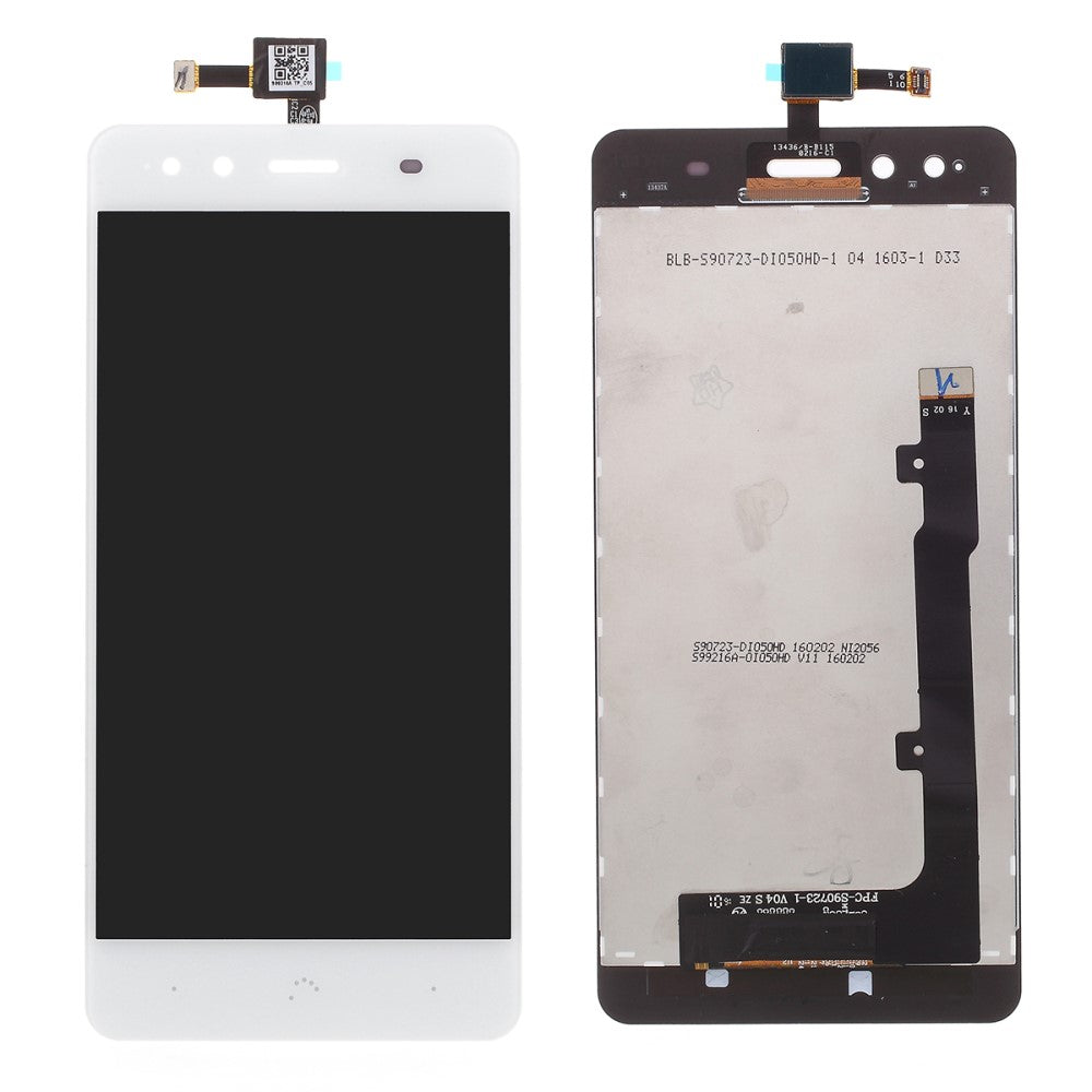 Ecran LCD + Numériseur Tactile BQ Aquaris X5 Blanc