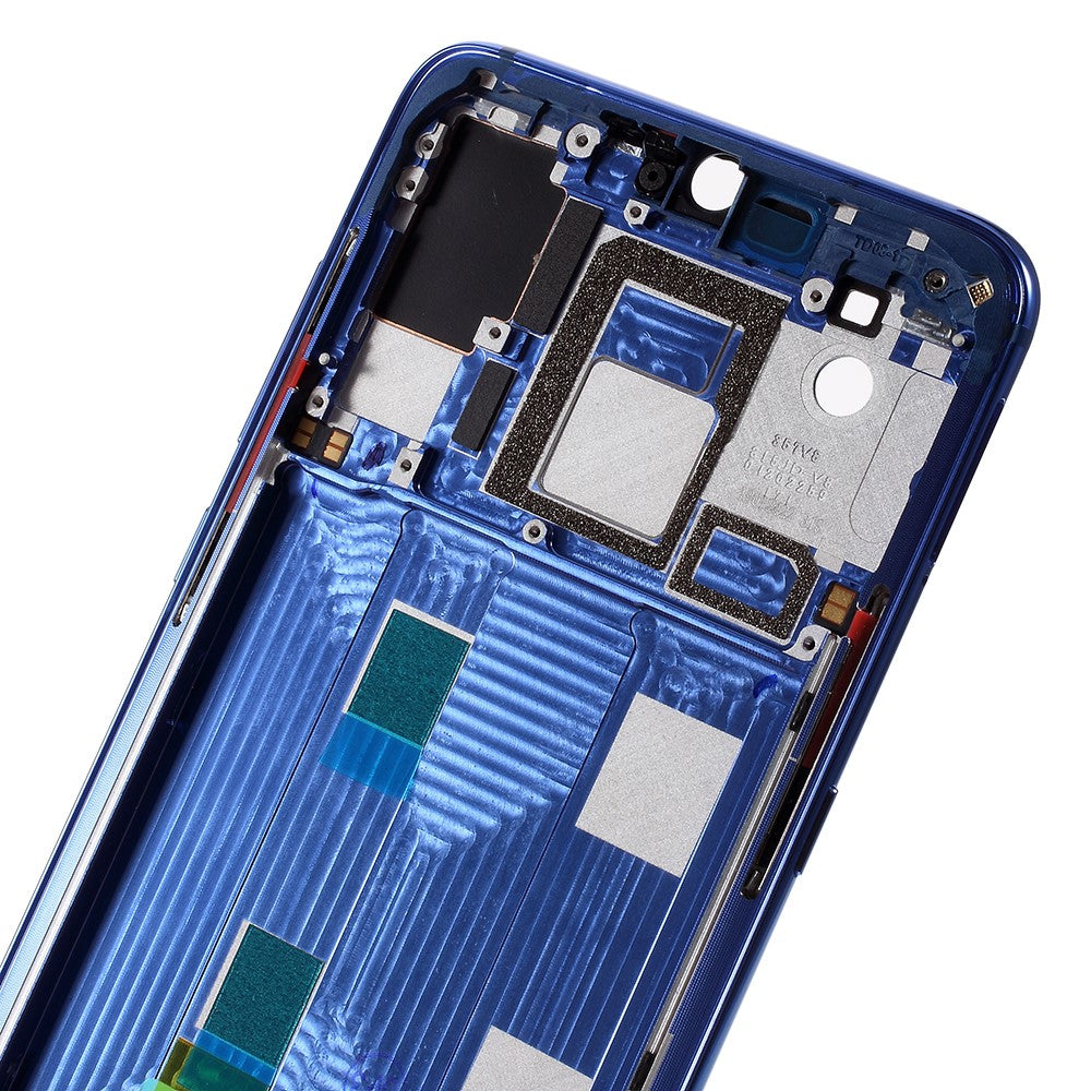 Chasis Marco Intermedio LCD Xiaomi MI 9 Azul