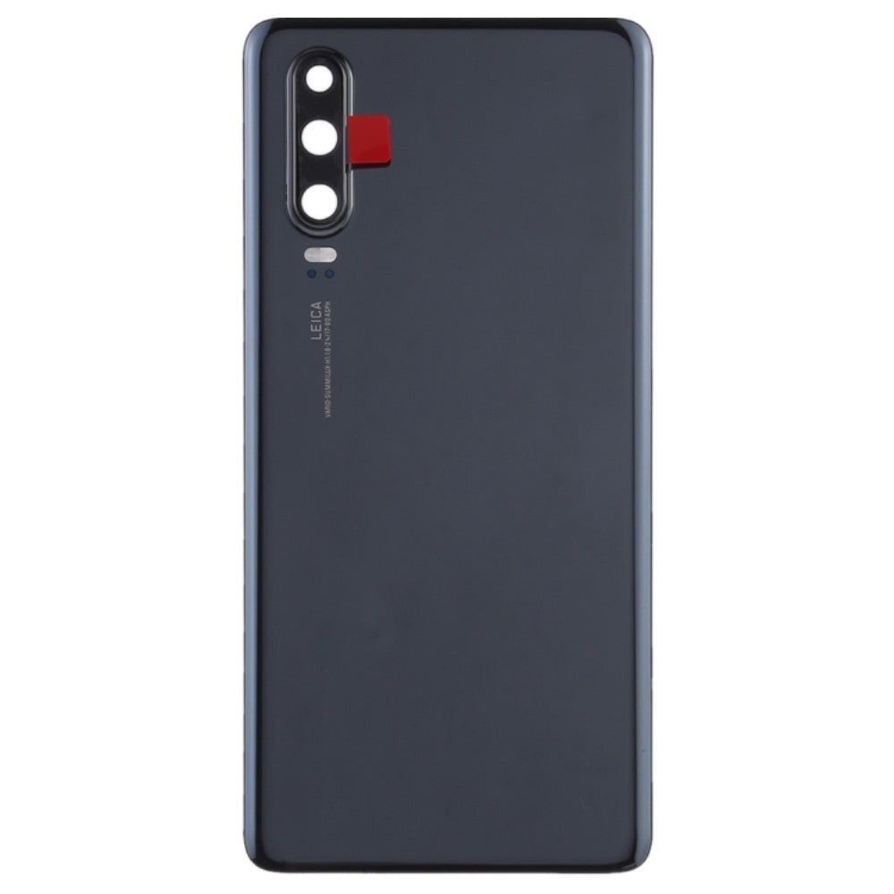 Tapa Bateria Back Cover + Lente Camara Trasera Huawei P30 Negro