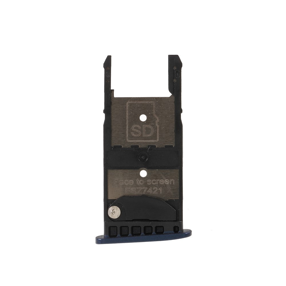 SIM Holder Tray Micro SIM / Micro SD Motorola Moto G5 Plus Blue