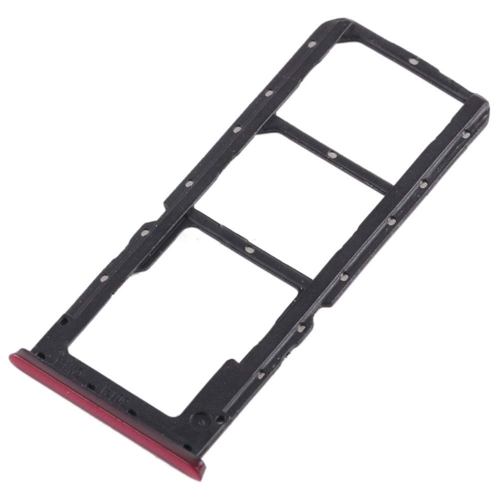 SIM Holder Tray Micro SIM / Micro SD Oppo A7x Red