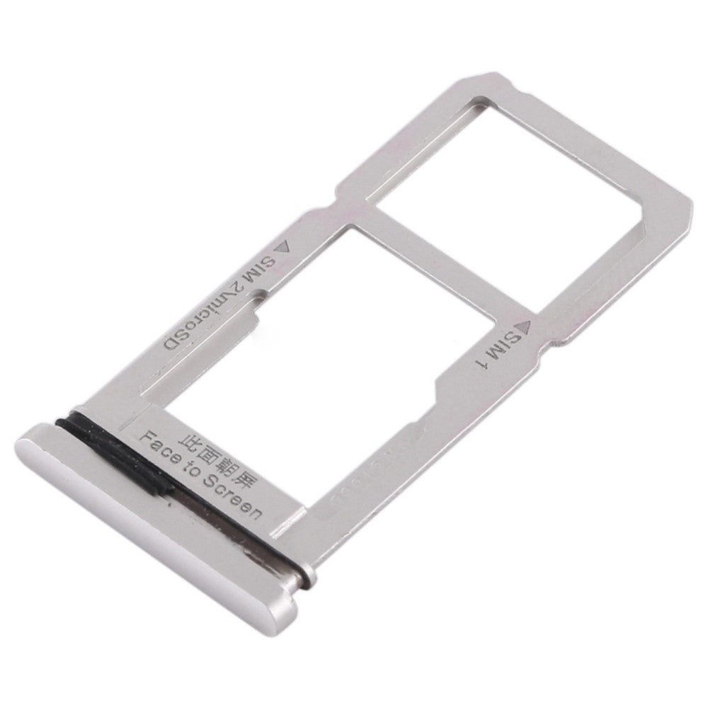 SIM Holder Tray Micro SIM / Micro SD Oppo R15 Silver