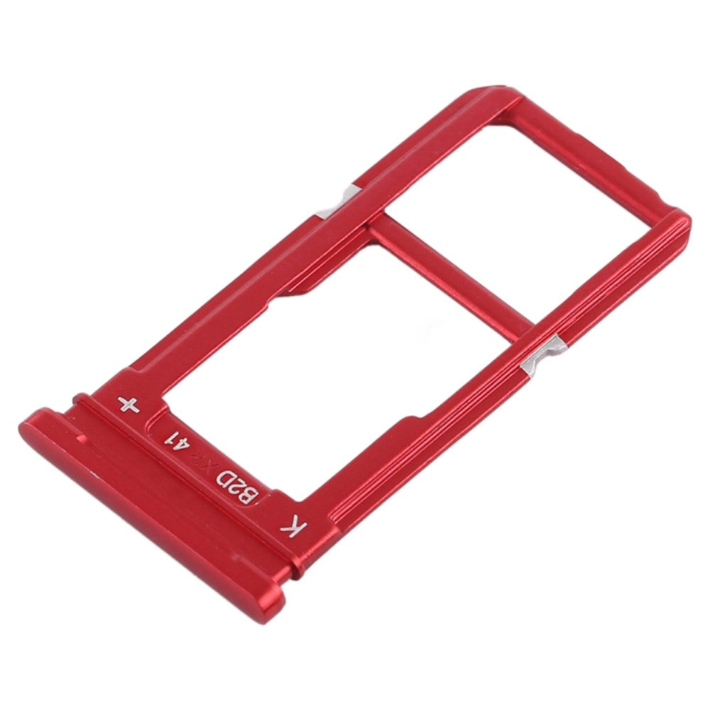 Bandeja Porta SIM Micro SIM / Micro SD Oppo R15 Rojo