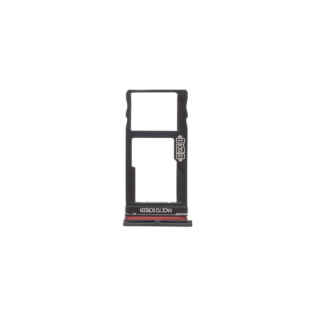Micro SD Tray Holder Motorola One Vision P50 Red Black