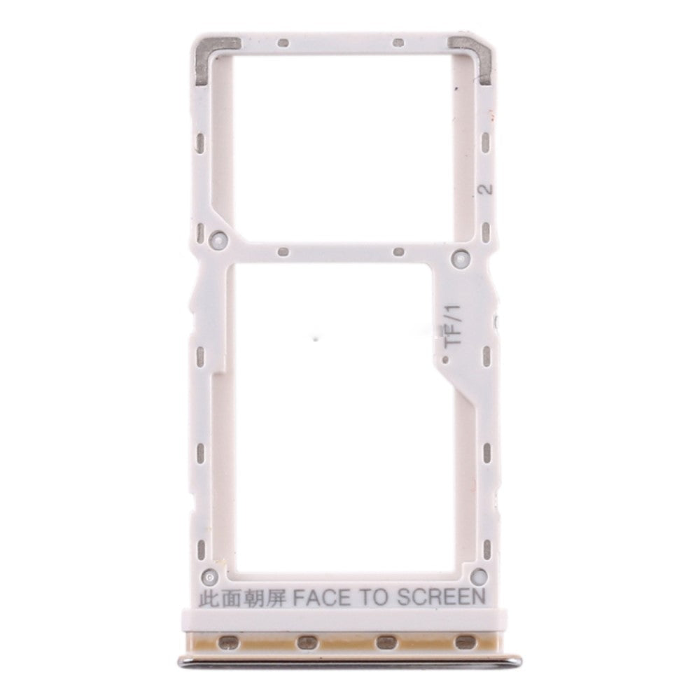 Plateau porte-carte SIM Micro SIM Xiaomi MI CC9 / MI A3 Argent