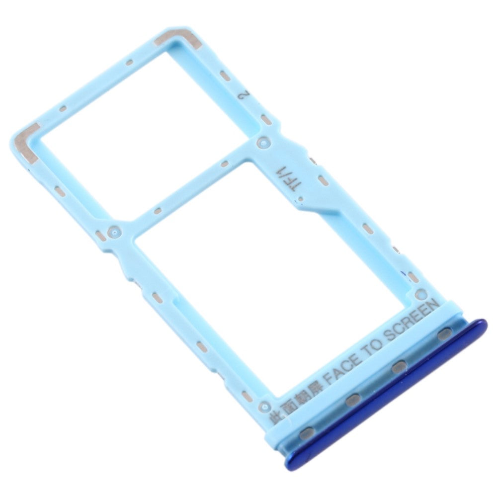 SIM Holder Tray Micro SIM Xiaomi MI CC9 / MI A3 Blue
