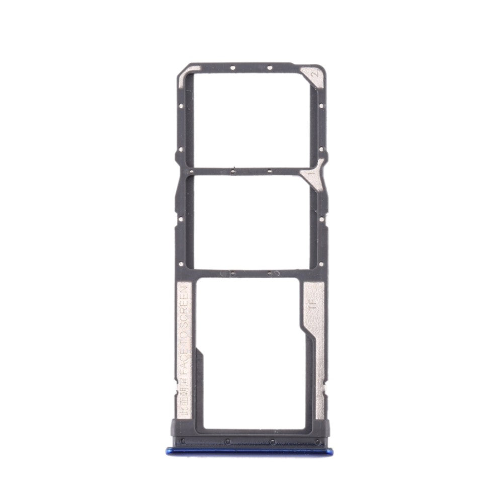 SIM Holder Tray Micro SIM / Micro SD Xiaomi Redmi Note 8 Blue