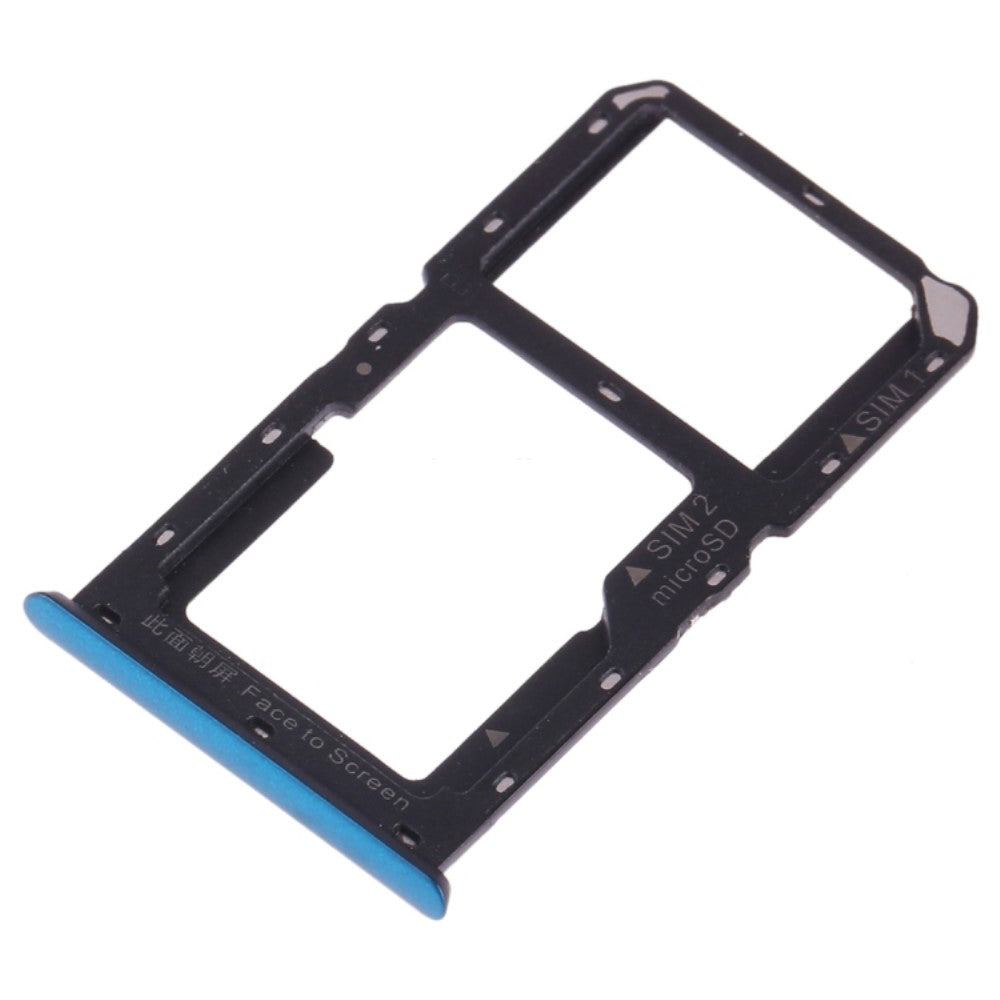 Bandeja Porta SIM Micro SIM / Micro SD Oppo A9 Azul
