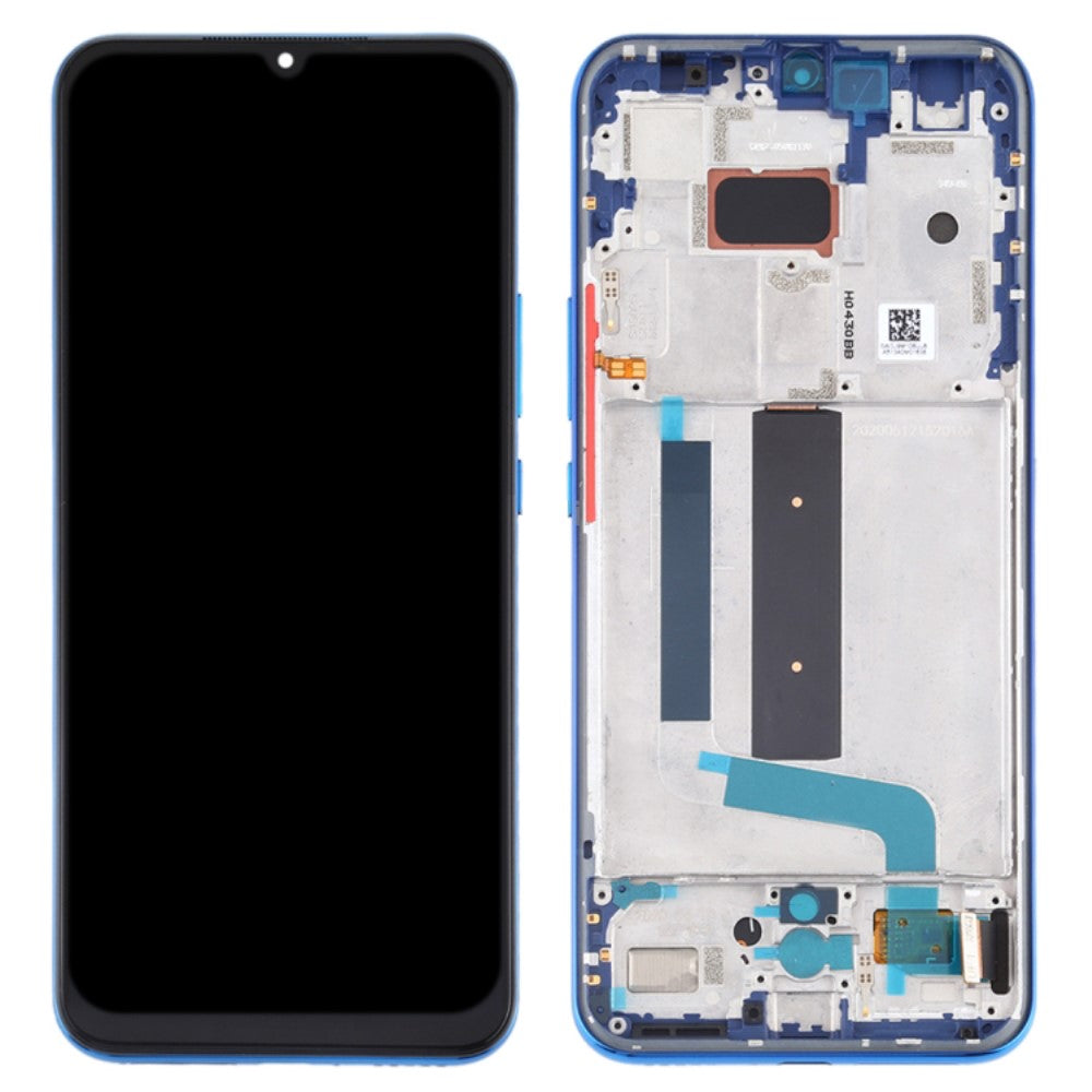 Pantalla Completa LCD + Tactil + Marco Xiaomi MI 10 Lite 5G Azul