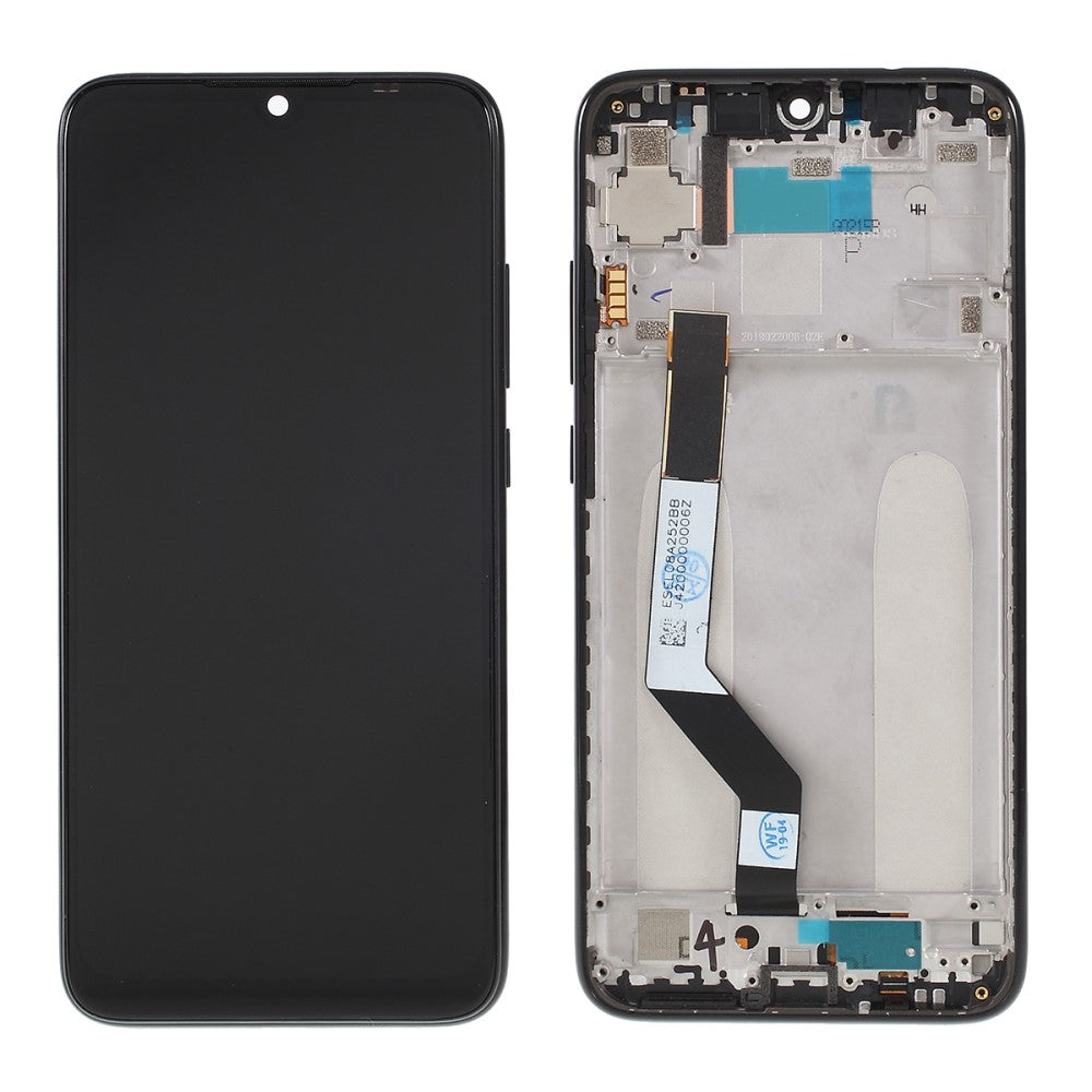 Ecran Complet LCD + Tactile + Châssis Xiaomi Redmi Note 7 Noir