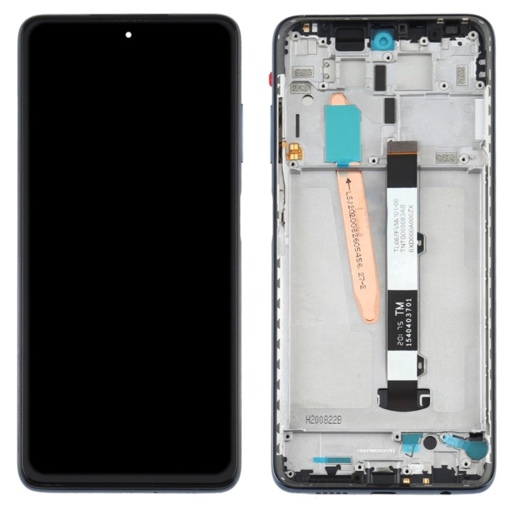 Pantalla Completa LCD + Tactil + Marco Xiaomi Poco X3 / Poco X3 NFC Negro