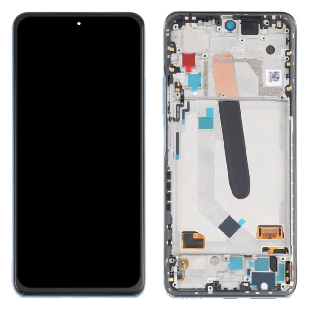 Ecran LCD + Tactile + Châssis Xiaomi Redmi K40 / K40 Pro / MI 11i Bleu
