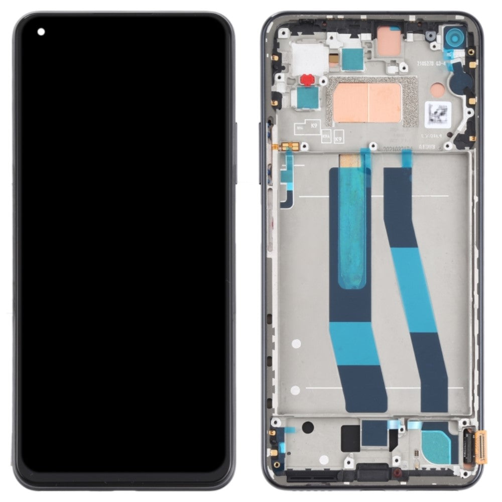 Pantalla LCD + Tactil + Marco Xiaomi MI 11 Lite 4G M2101K9AG / M2101K9AI Negro