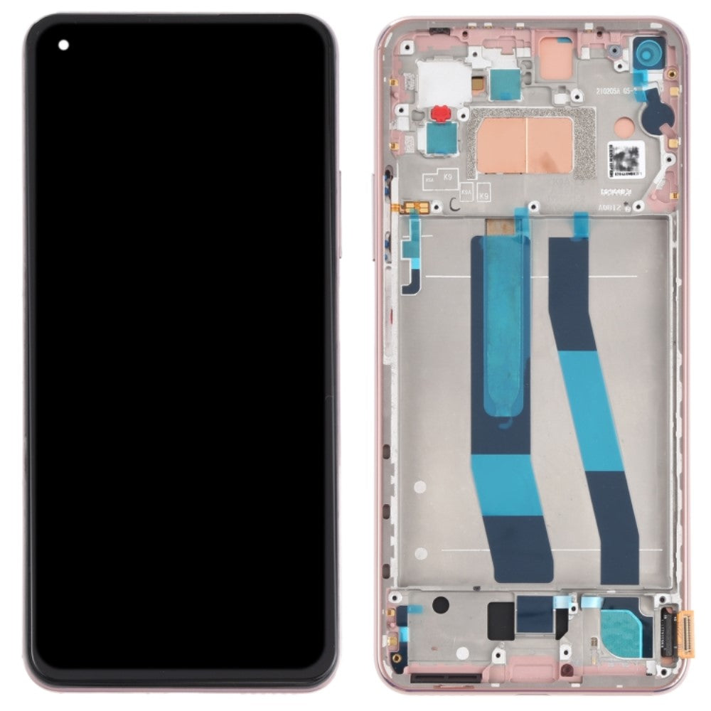 Pantalla LCD + Tactil + Marco Xiaomi MI 11 Lite 4G Rosa Dorado