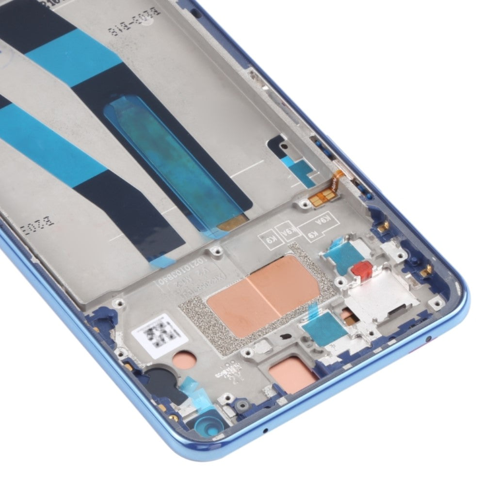 Ecran LCD + Tactile + Châssis Xiaomi MI 11 Lite 4G M2101K9AG / M2101K9AI Bleu