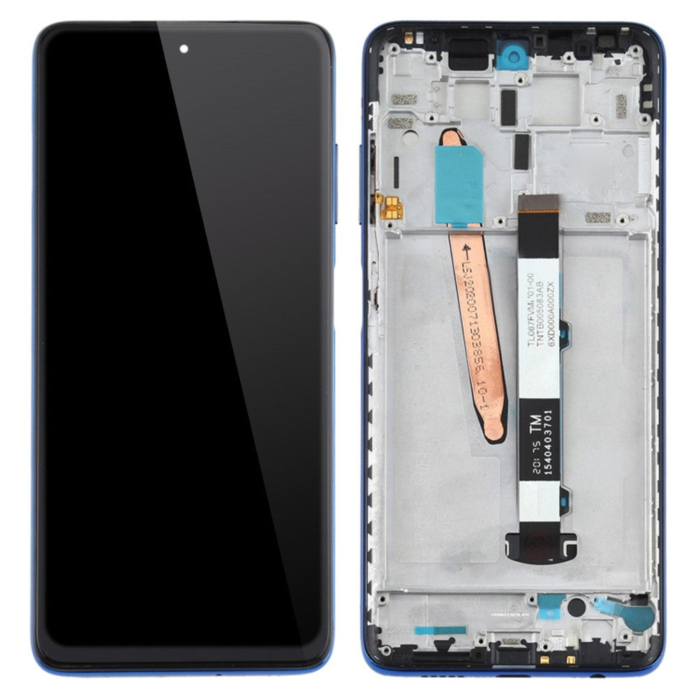 LCD Screen + Touch + Frame Xiaomi Poco X3 / Poco X3 NFC / Poco X3 Pro Blue