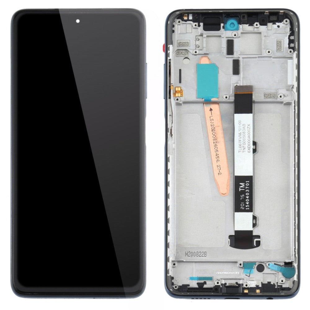 Ecran LCD + Tactile + Châssis Xiaomi Poco X3 / Poco X3 NFC / Poco X3 Pro Noir