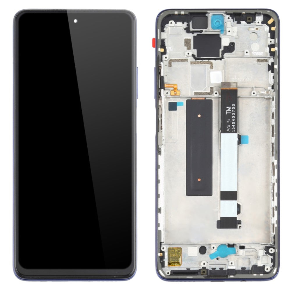 LCD Screen + Touch + Frame Xiaomi Redmi Note 9 Pro 5G / MI 10T Lite 5G Blue