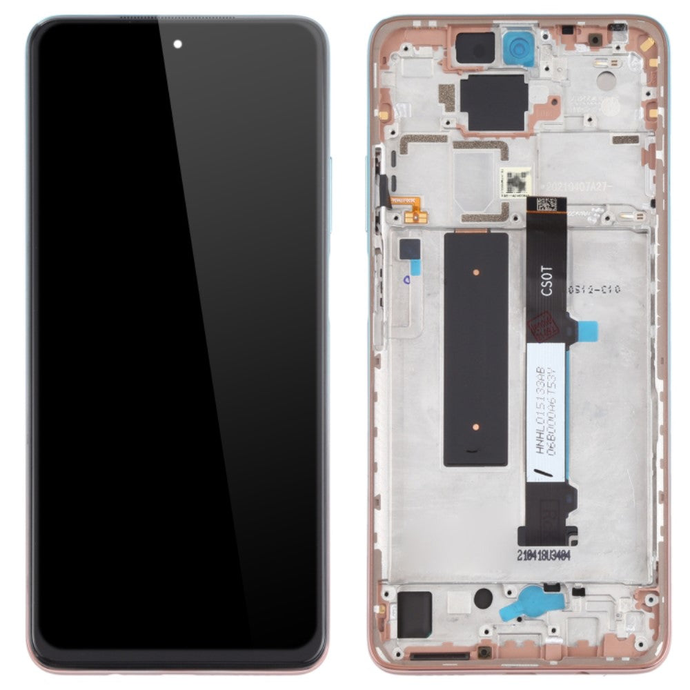 Ecran LCD + Tactile + Châssis Xiaomi Redmi Note 9 Pro 5G MI 10T Lite 5G Rose