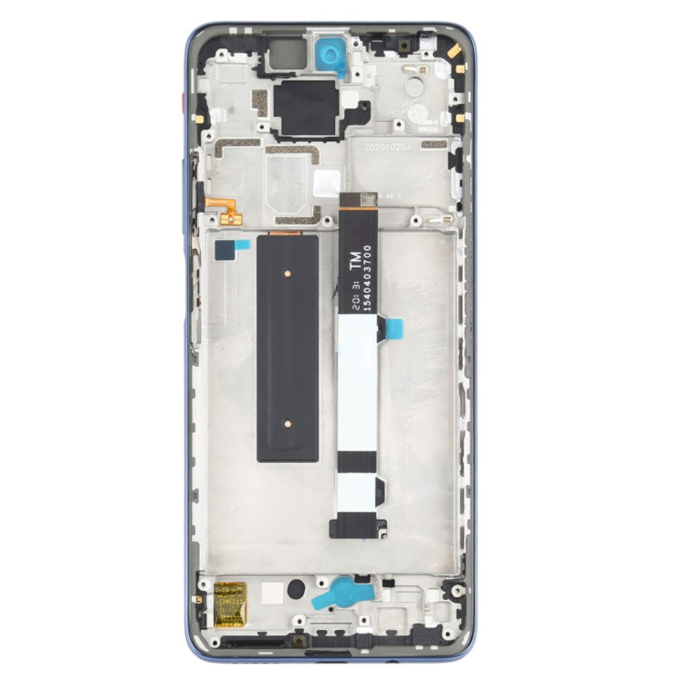 Ecran LCD + Tactile + Châssis Xiaomi Redmi Note 9 Pro 5G / MI 10T Lite 5G Gris