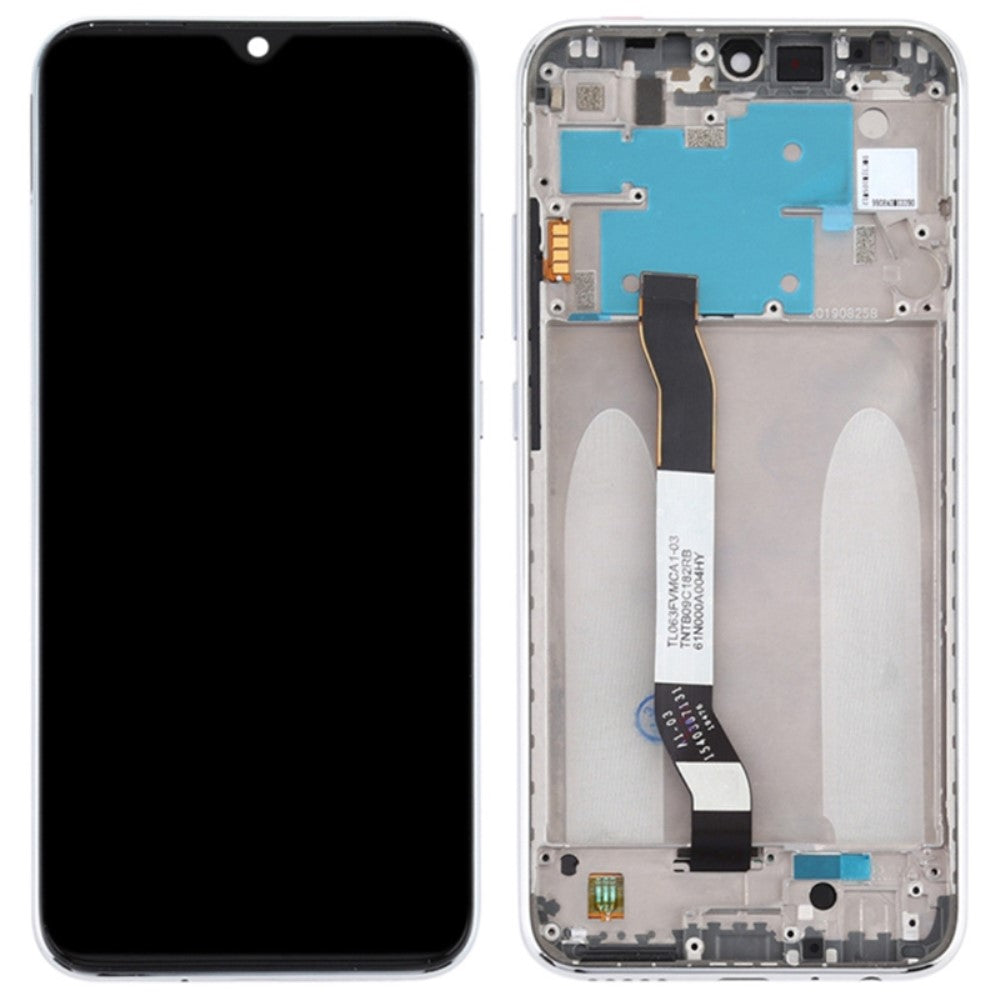Pantalla Completa LCD + Tactil + Marco Xiaomi Redmi Note 8 Plateado