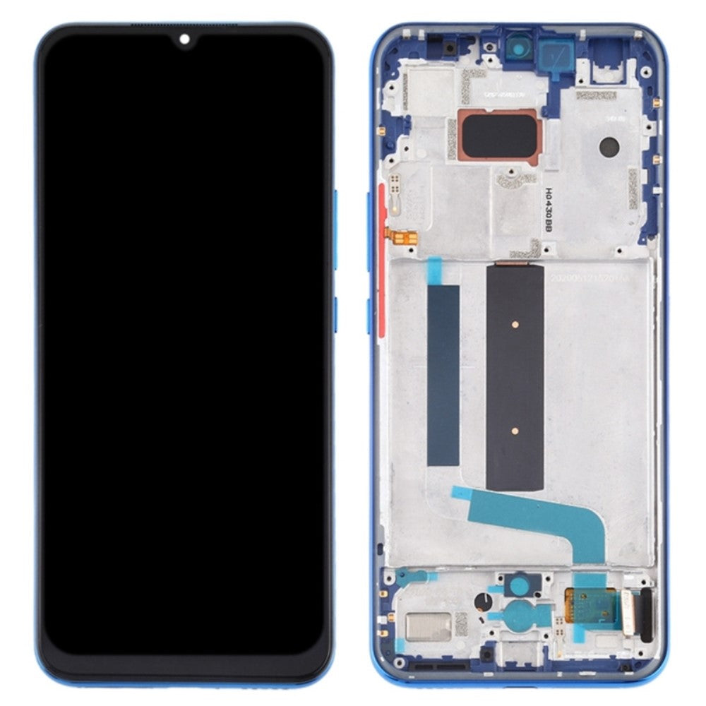 Ecran Complet LCD + Tactile + Châssis Oled Xiaomi MI 10 Lite 5G Bleu