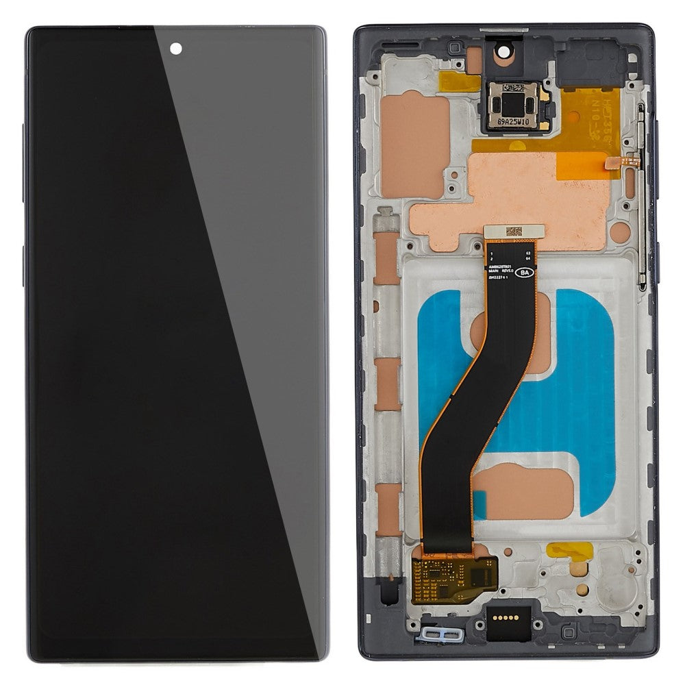 Ecran Complet + Tactile + Châssis TFT Samsung Galaxy Note 10 4G N970 / Note 10 5G N971 Noir