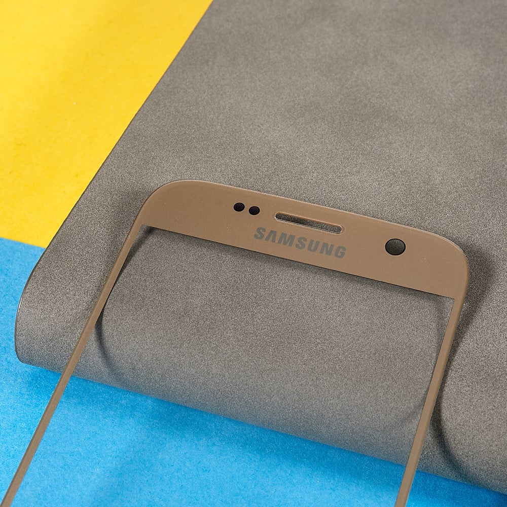 Cristal Pantalla Frontal + Adhesivo OCA Samsung Galaxy S7 G930 Dorado