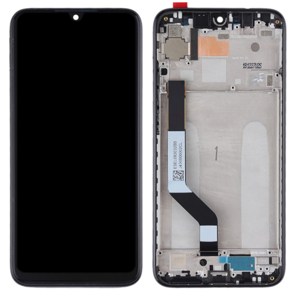 Pantalla Completa + Tactil + Marco Xiaomi Redmi Note 7 / Redmi Note 7 Pro Negro
