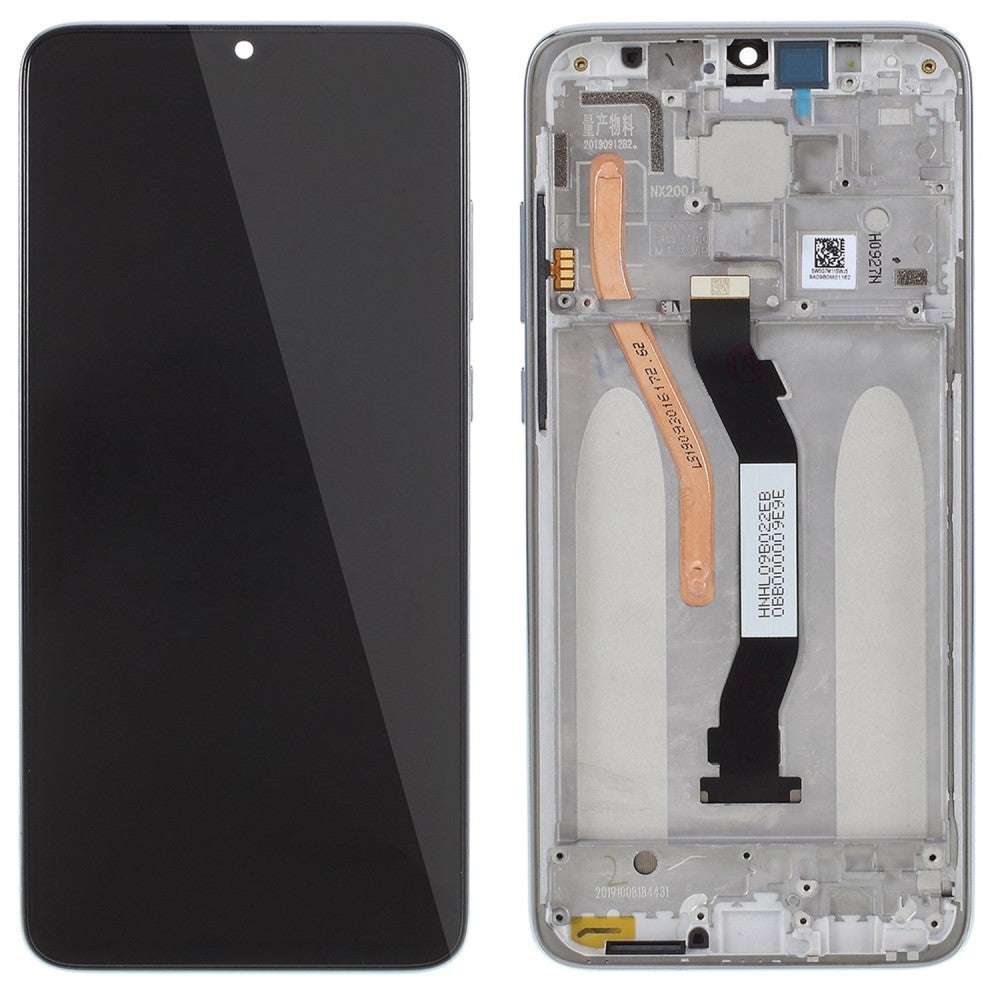 Pantalla Completa + Tactil + Marco Xiaomi Redmi Note 8 Pro Plateado
