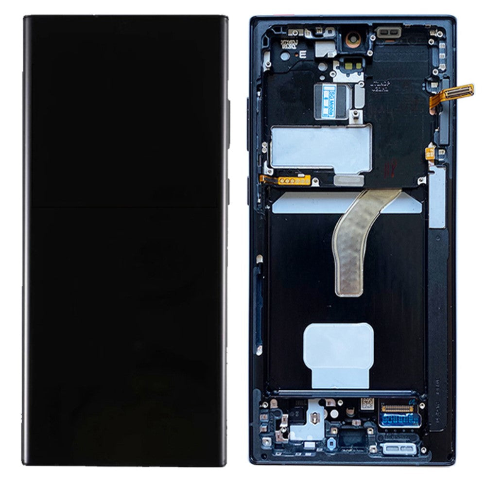 Ecran Complet AMOLED + Tactile + Châssis Samsung Galaxy S22 Ultra 5G S908 Noir