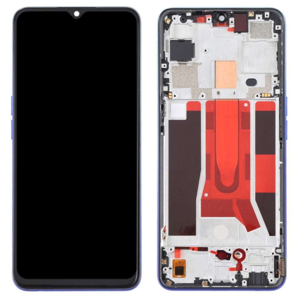 Full Screen OLED + Touch + Frame Oppo Reno3 5G / Reno3 Youth / F15 / Find X2 Lite / K7 (2020) Blue