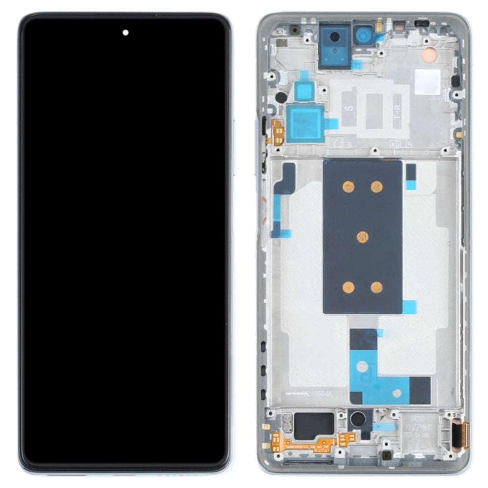 Écran TFT Plein + Tactile + Cadre Xiaomi 11T 5G / 11T Pro 5G Argent