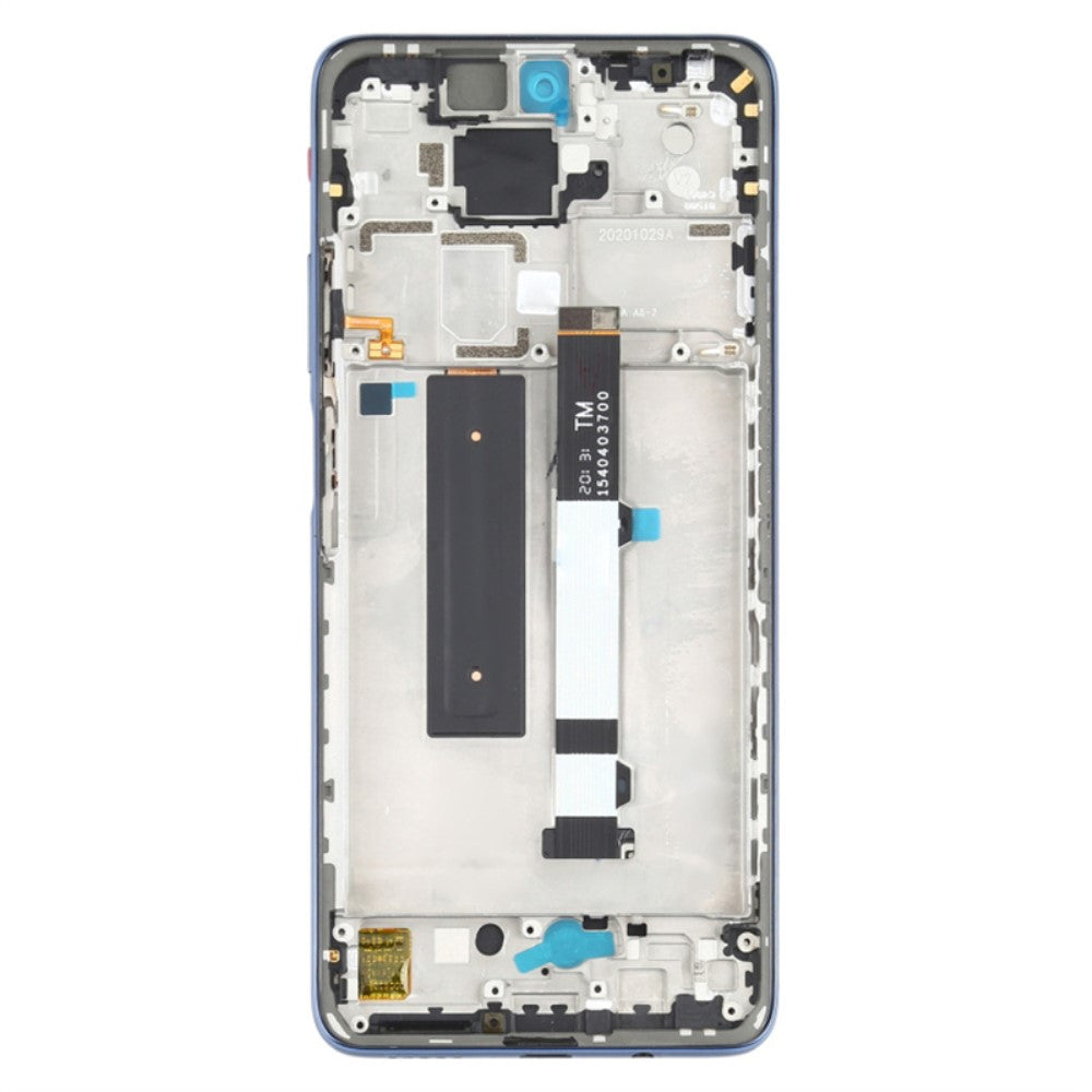 Écran complet + Tactile + Cadre Xiaomi Redmi Note 9 Pro 5G M2007J17C / Mi 10T Lite 5G M2007J17G Bleu
