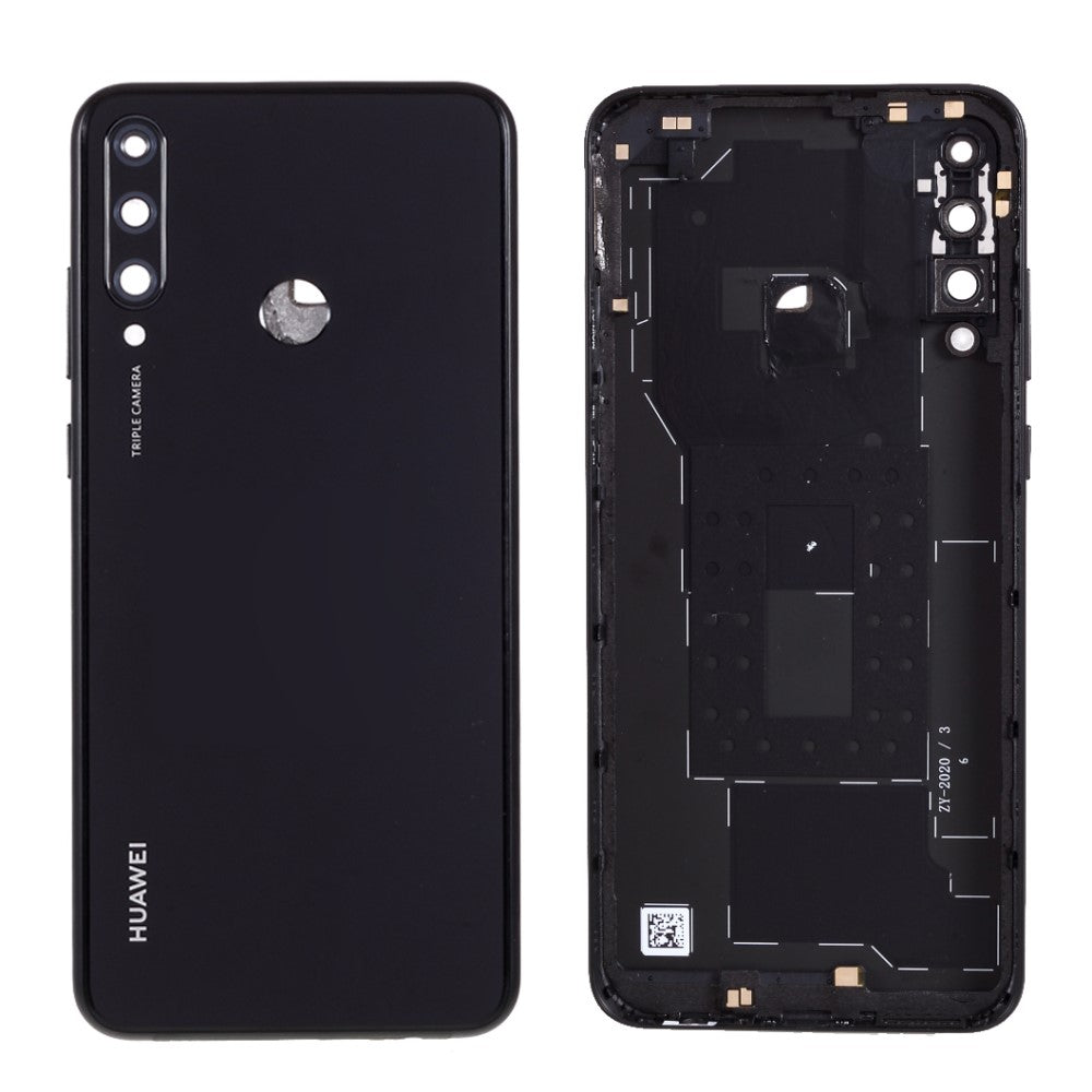 Cache Batterie Coque Arrière Huawei Y6P Noir