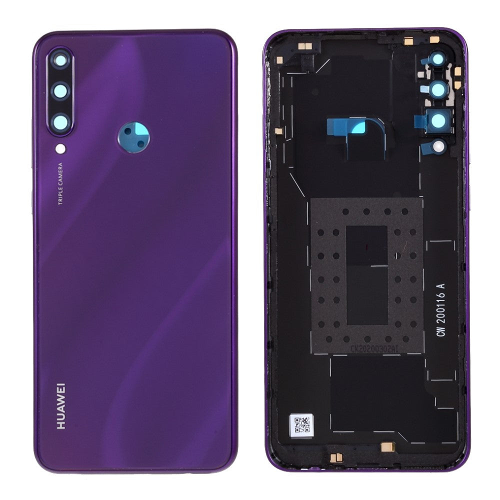 Cache Batterie Coque Arrière Huawei Y6P Violet