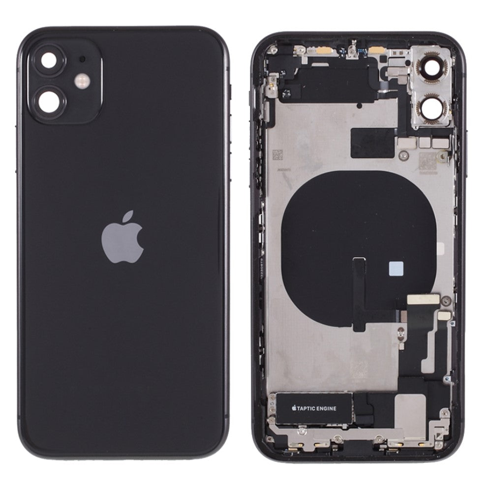 Châssis Cover Battery Cover + Pièces Apple iPhone 11 Noir